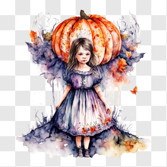 Scarica Giovane donna seduta con gatto in costume di Halloween PNG Online -  Creative Fabrica