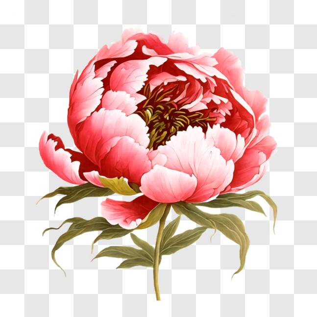 Download Beautiful Pink Peony Flower for Ornament and Decoration PNG ...