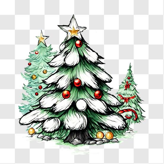 Como desenhar uma Árvore de Natal passo a passo  Arvore de natal grande,  Arvore de natal, Arvore de natal desenho