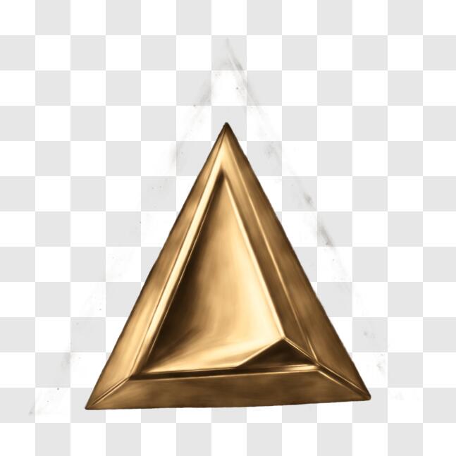 Download Golden Pyramid with a Shiny Surface PNG Online - Creative Fabrica