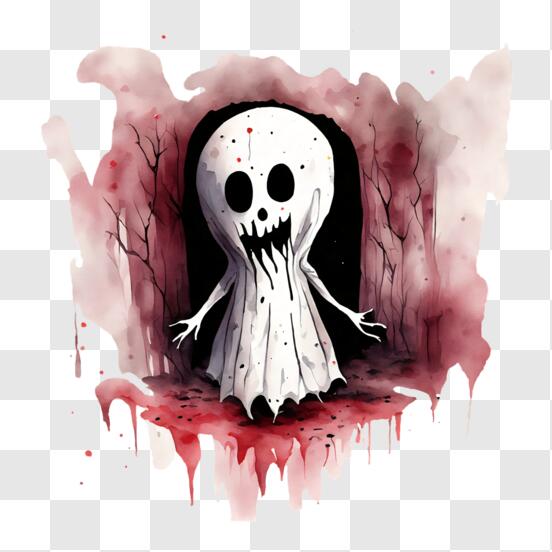 Ftestickers Face Horror Bloody Ghost Scary Creepy Freet - Drop - Free  Transparent PNG Download - PNGkey