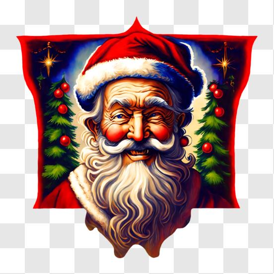 Baixe Papai Noel com Decorações e Enfeites de Natal PNG - Creative Fabrica