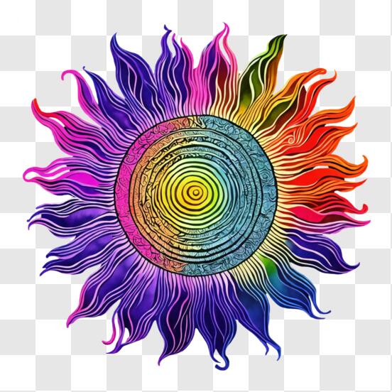 Download Bright and Colorful Sun Art PNGs Online - Creative Fabrica