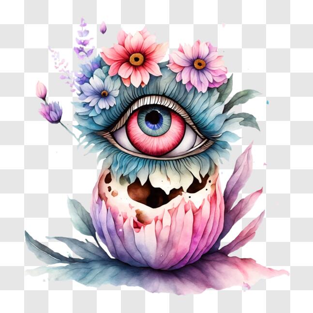 Download Mysterious and Magical Eye Artwork PNG Online - Creative Fabrica
