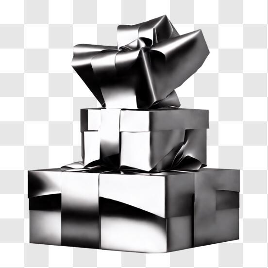 10 scatole regalo per torta arcobaleno argento, scatole per torta