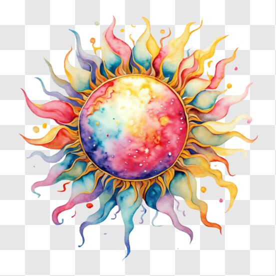 Free Vectors - Hand Drawn Illustration Of Ornamental Sun With Ethnic  Feather, Creative Boho Style Element. | FreePixel.com
