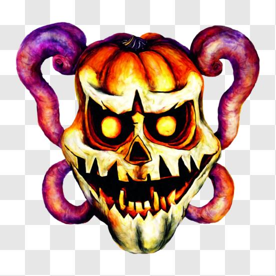 Design PNG E SVG De Máscara Assustadora De Halloween Para Camisetas