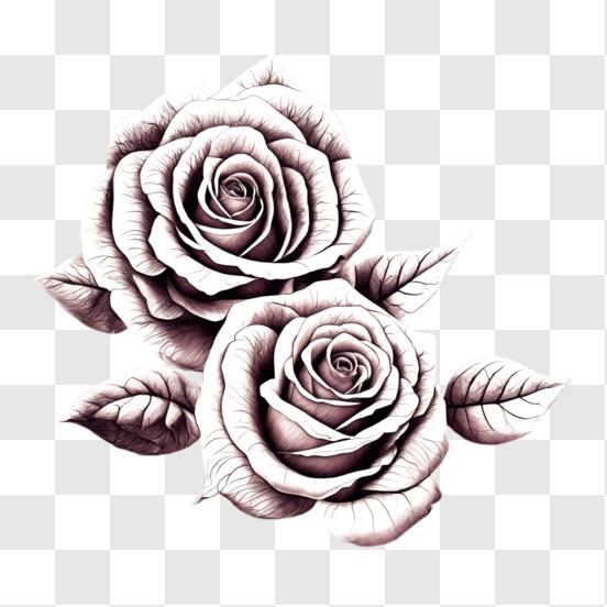 Premium Vector | Hand drawn rose vector beautiful flower on a transparent  background the rose vector is highly