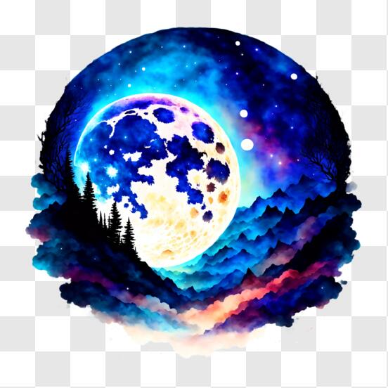 Night Sky Moon Hd Transparent, Full Moon Moon Sky In The Night Sky, Full Moon  Moon Sky, Full Moon, Moon PNG Image For Free Download