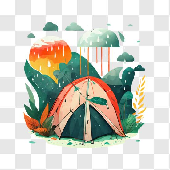 🏕️ Emoji de acampamento na barraca