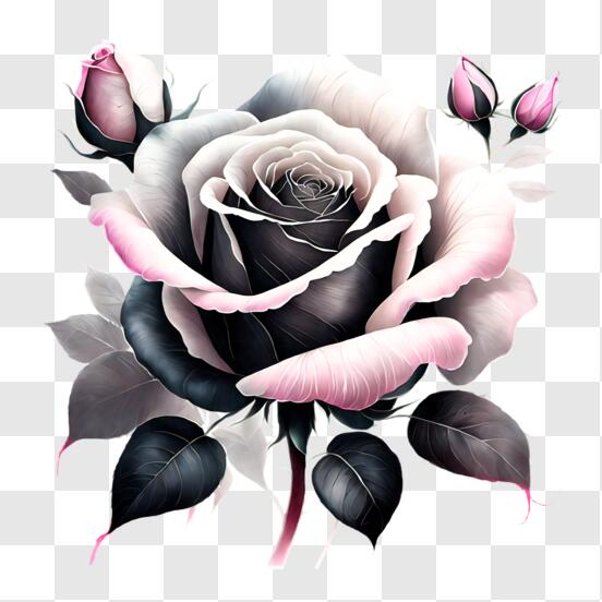 Télécharger Voiture rose magnifiquement décorée avec des roses PNG En Ligne  - Creative Fabrica