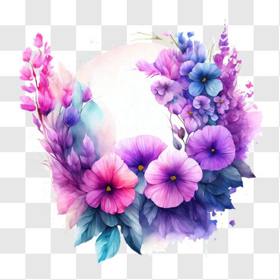 Paraguas infantil azul celeste con estampado de flores – Flowers