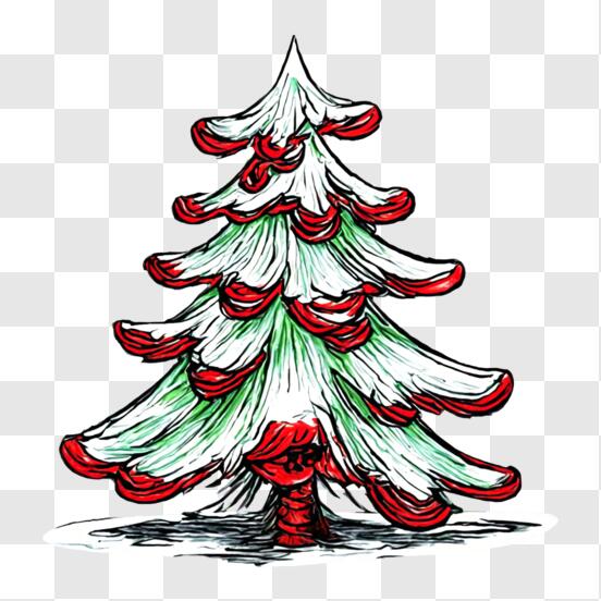 Baixe Desenho Festivo de Árvores de Natal em Fundo Preto PNG - Creative  Fabrica