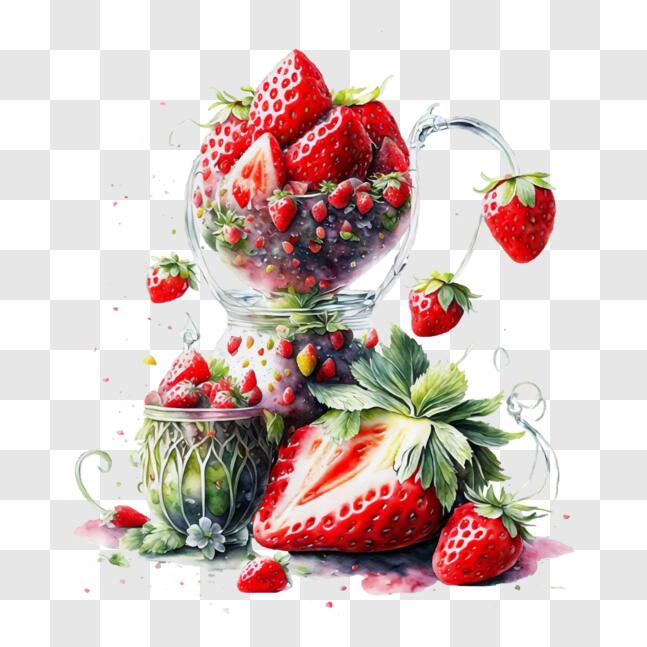 Download Colorful Fruit Painting PNG Online - Creative Fabrica