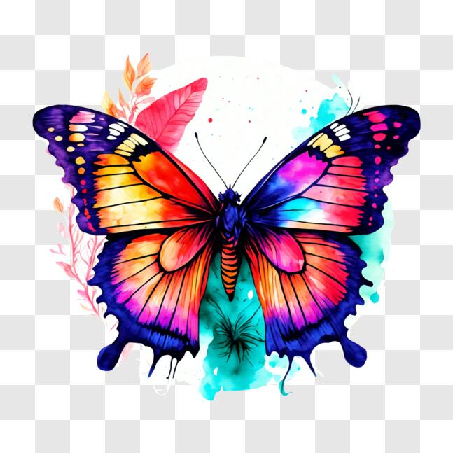 Download Abstract Butterfly Artwork PNG Online - Creative Fabrica