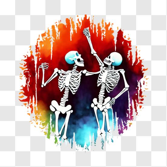 Télécharger Squelettes dansants pour les événements d'Halloween PNG En  Ligne - Creative Fabrica