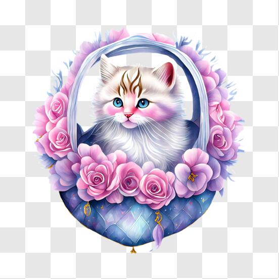Baixe Emoji de Rosto de Gato Branco Fofo PNG - Creative Fabrica