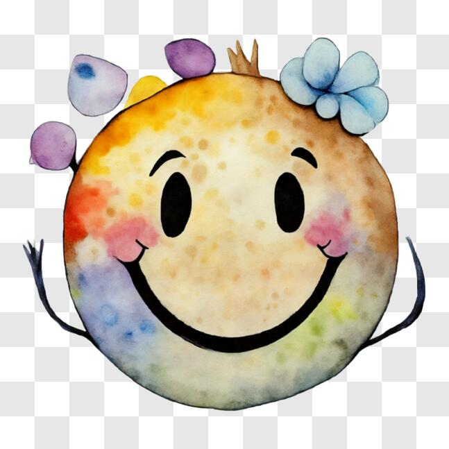 Noel Tatt Geburtstagskarte Mit Löwenzahn-Smileys – Umweltfreundliche Blankokarte Mit Umschlag