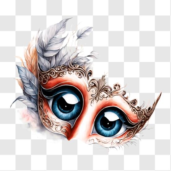 Mask With Masquerade Decorations Stock Photo - Download Image Now