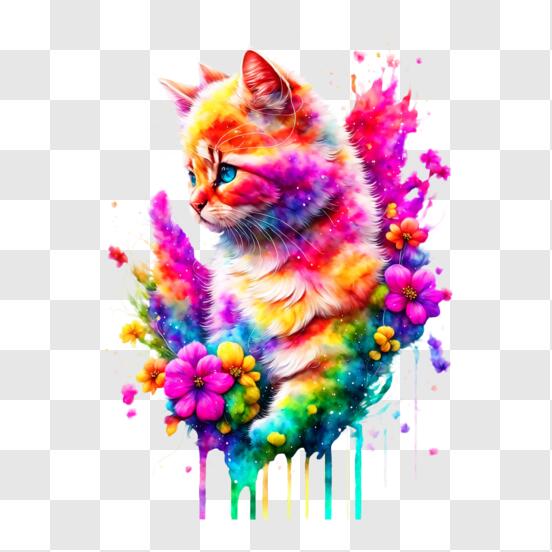 Fundo Esses Gatos Estão Sentados Como Uma Pintura Fundo, Foto De Gatos Para  Imprimir Imagem de plano de fundo para download gratuito