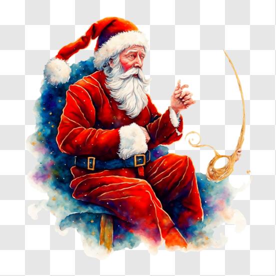 Baixe Papai Noel sorridente para GIFs animados e marketing online PNG -  Creative Fabrica