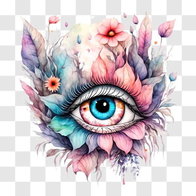 Download Abstract Eye Artwork PNG Online - Creative Fabrica