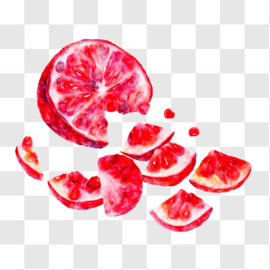 Descarga Pintura realista de acuarela de frutas en un tazón de