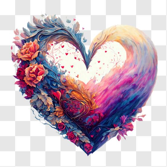 Watercolor Flaming Heart Stock Illustration - Download Image Now - Art  Product, Arts Culture and Entertainment, Boho - iStock
