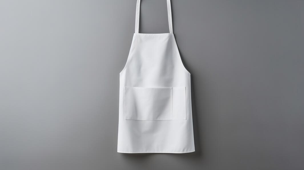 Download White Apron Hanging on Gray Background Mockups Online ...