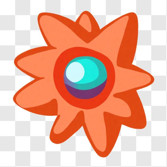 Scarica Simbolo stella con palla blu PNG Online - Creative Fabrica