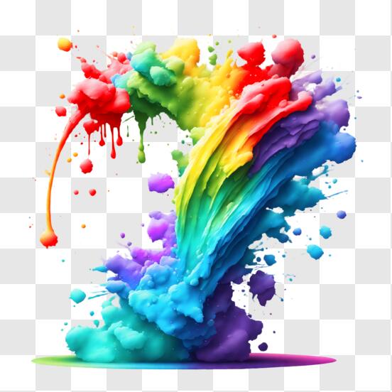 Colorful Ink Paint Splash Background Graphic by pixeness · Creative Fabrica