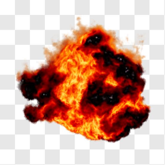 Télécharger Illustration d'une boule de feu avec des flammes PNG En Ligne -  Creative Fabrica