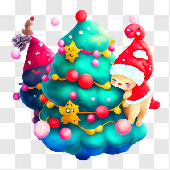 Arvore de Natal sem decorações para inventar desenhos e colorir -  Brinquedos de Papel