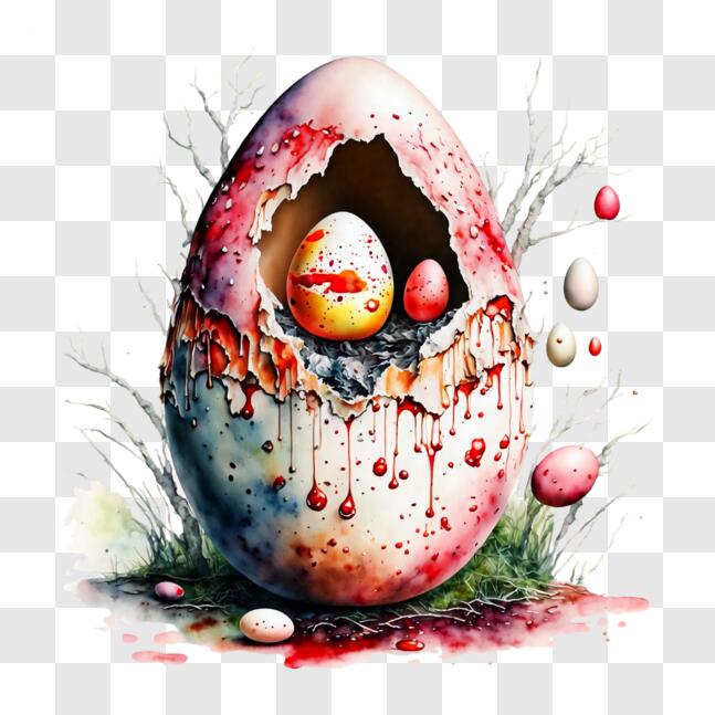 Easter Chocolate Eggs Close Up transparent PNG - StickPNG