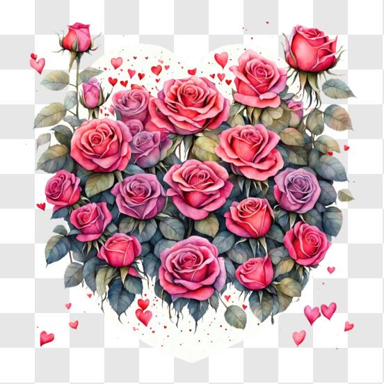 Velas románticas con destellos y purpurina de flores · Creative Fabrica