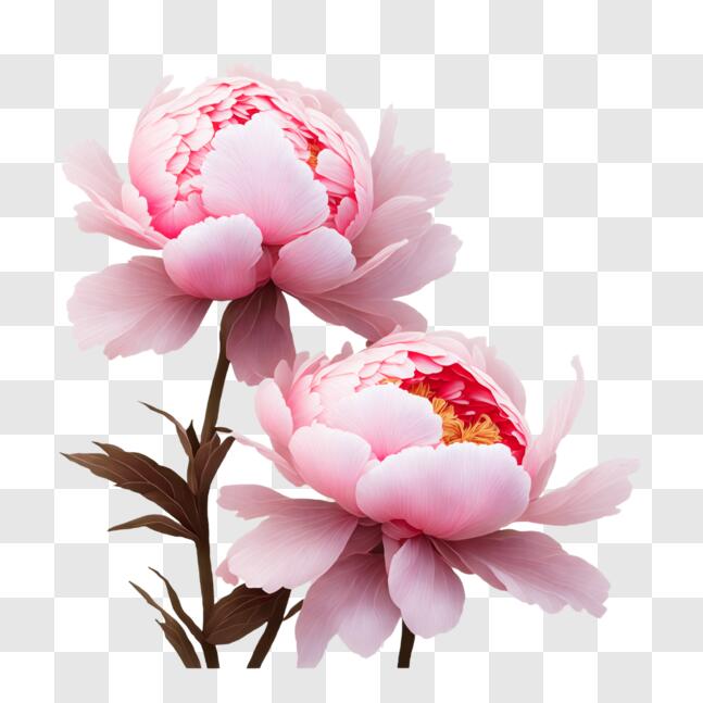 Peony with Stem PNG Clipart​  Gallery Yopriceville - High-Quality Free  Images and Transparent PNG Clipart