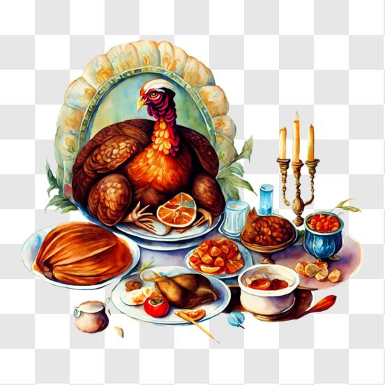 Yummy thanksgiving Turkey 28720714 PNG