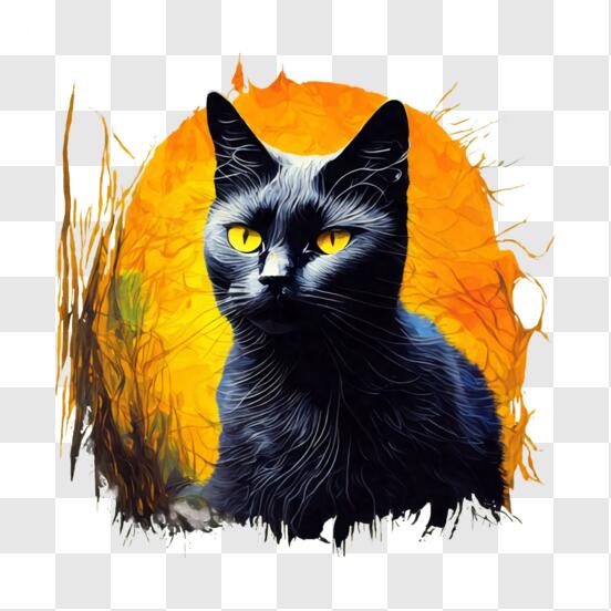 Lindo Desenho De Gato PNG , Desenho De Cabeça De Gato, Gato Preto