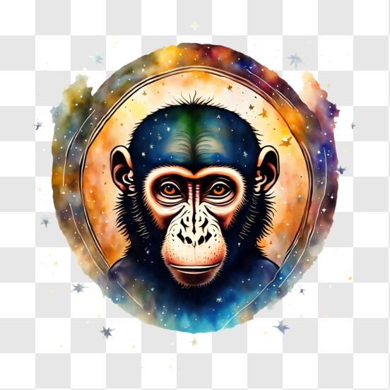 Desenho macaco chimpanzé, cara de macaco, branco, rosto, lápis png