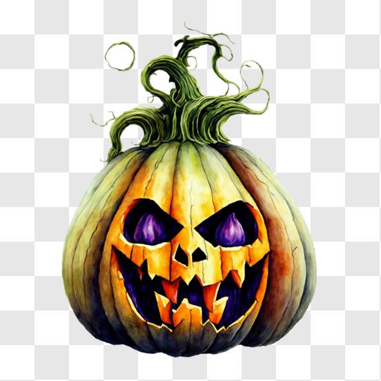 Baixe Cabeça de Abóbora de Halloween Assustadora com Olhos