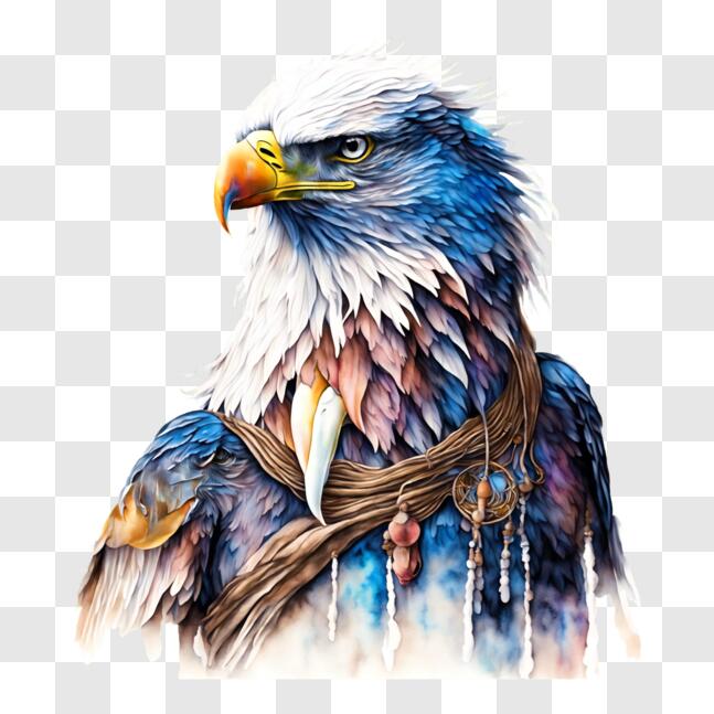 Download Colorful Eagle Painting - Native American Art PNGs Online ...