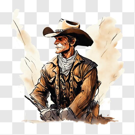 Porte clé Pistolet Cowboy - Western