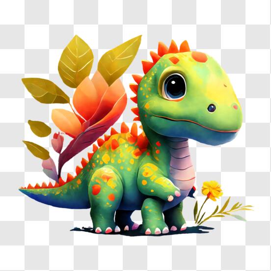 Design PNG E SVG De Bebê Fofo Personagem De Dinossauro Desenho