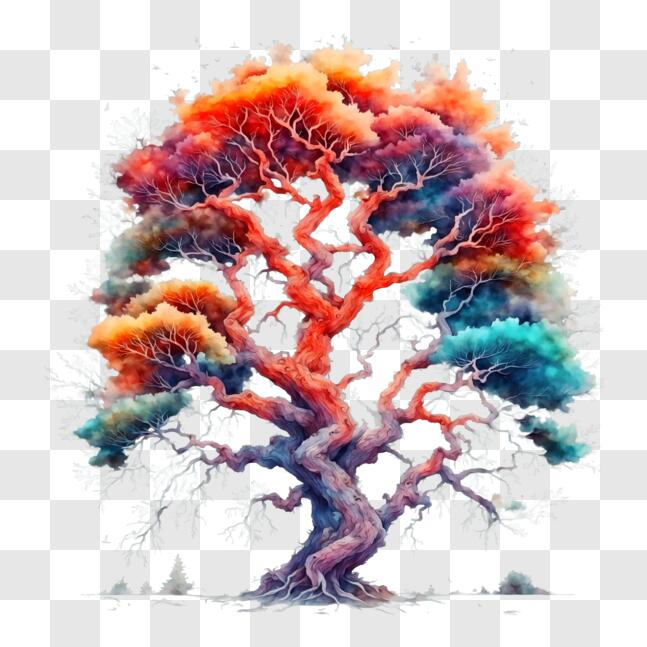 Download Colorful Tree Royalty Free Stock Photo PNGs Online - Creative ...