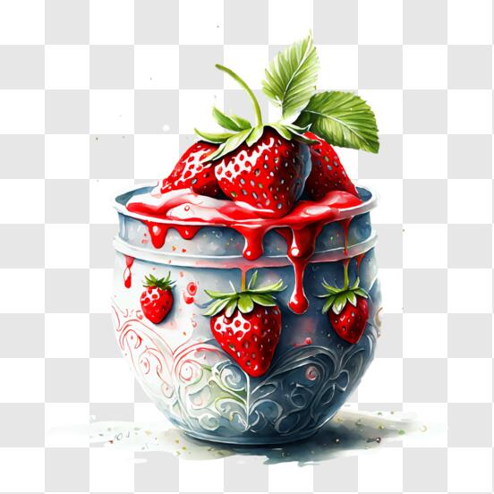 Strawberry Yogurt PNG - Download Free & Premium Transparent Strawberry ...