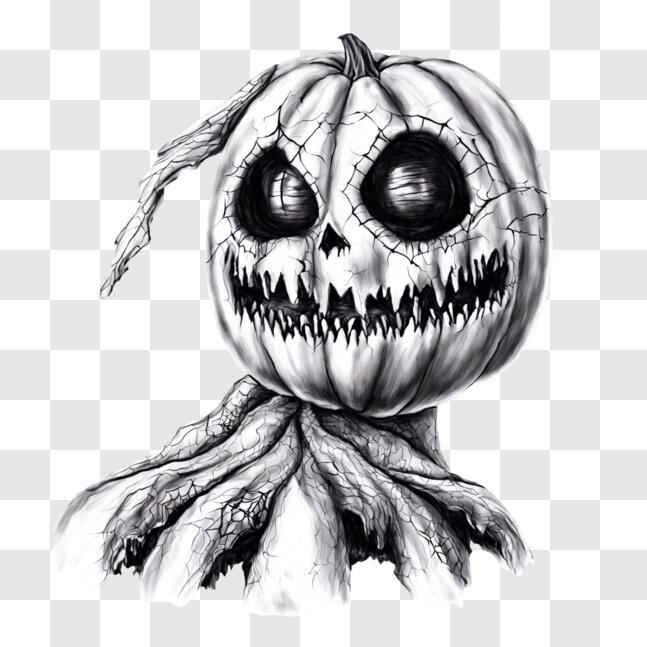 Download The Nightmare Before Christmas Pumpkin Drawing PNG Online ...