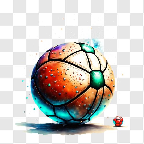 Bola de futebol em fogo e água ilustração da bola de futebol gerar ai