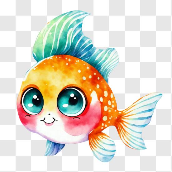 Download Cute Kawaii Fish - Popular Digital Art PNG Online