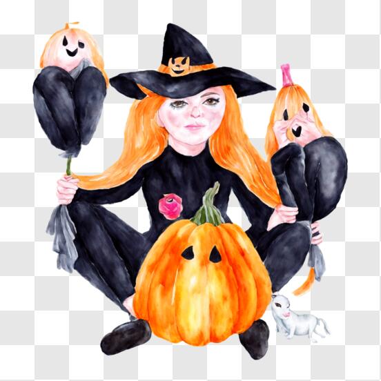 Clipart de bruxa de Halloween · Creative Fabrica