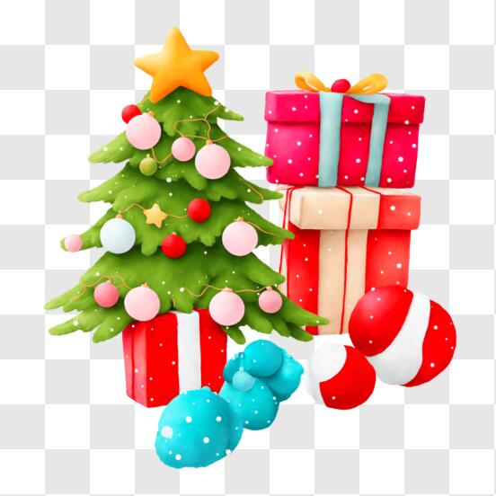 Presente de árvore de Natal PNG Download grátis - PNG All